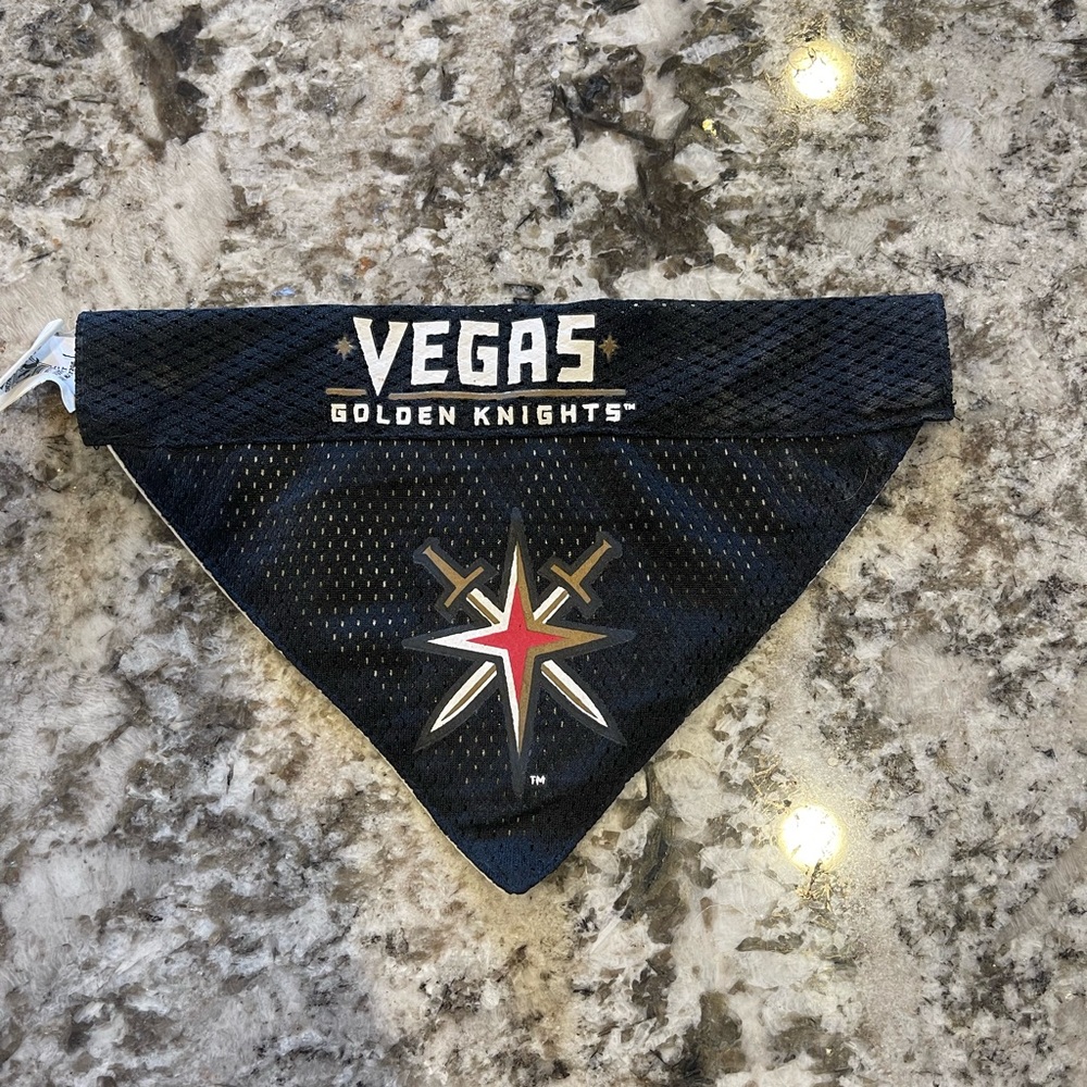 Vegas golden knights pet collar bandana